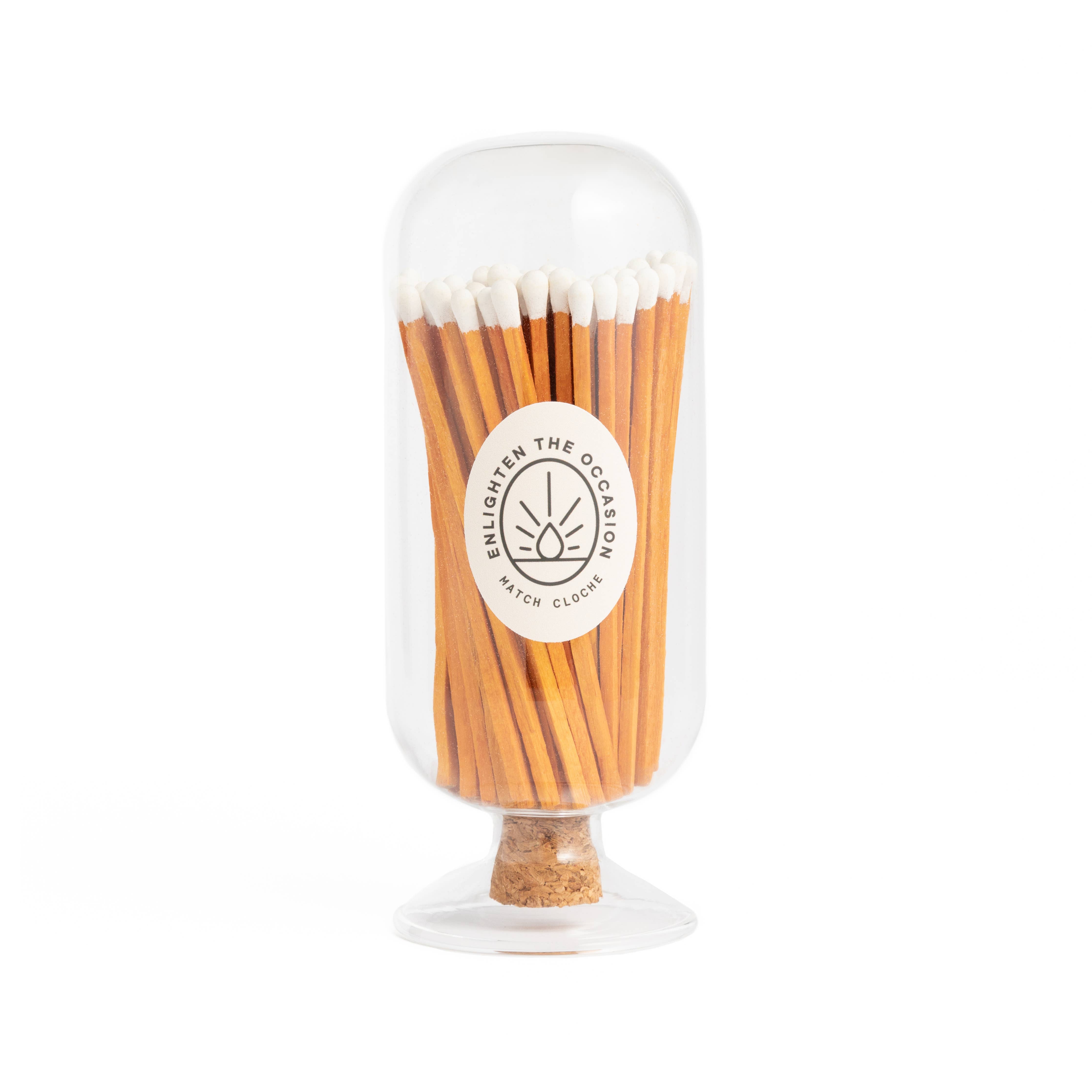 Enlighten the Occasion - Cloche with Cinnamon White Matchsticks