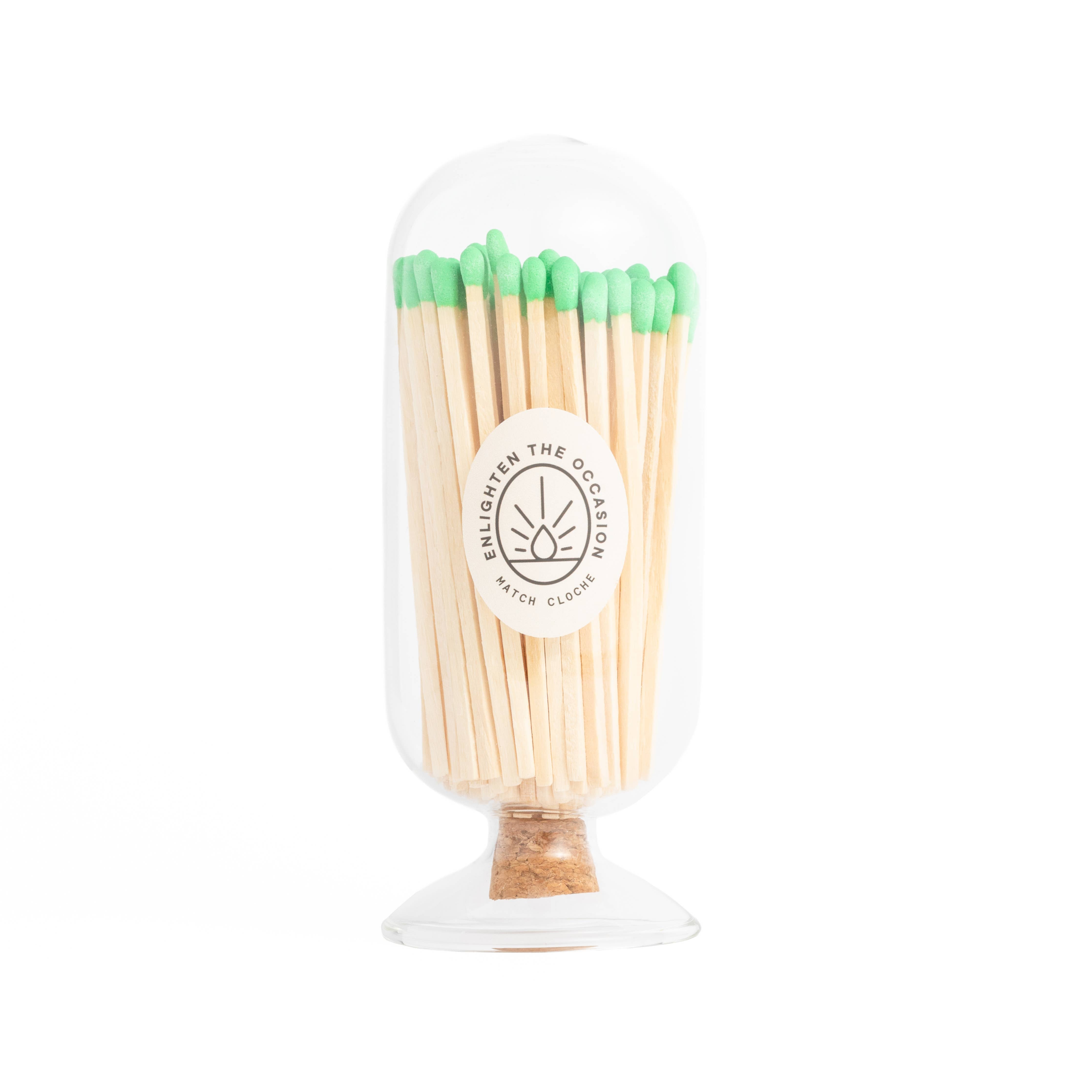 Enlighten the Occasion - Cloche with Green Matchsticks