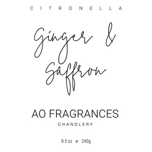 Ginger & Saffron Citronella