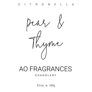 Pear & Thyme Citronella